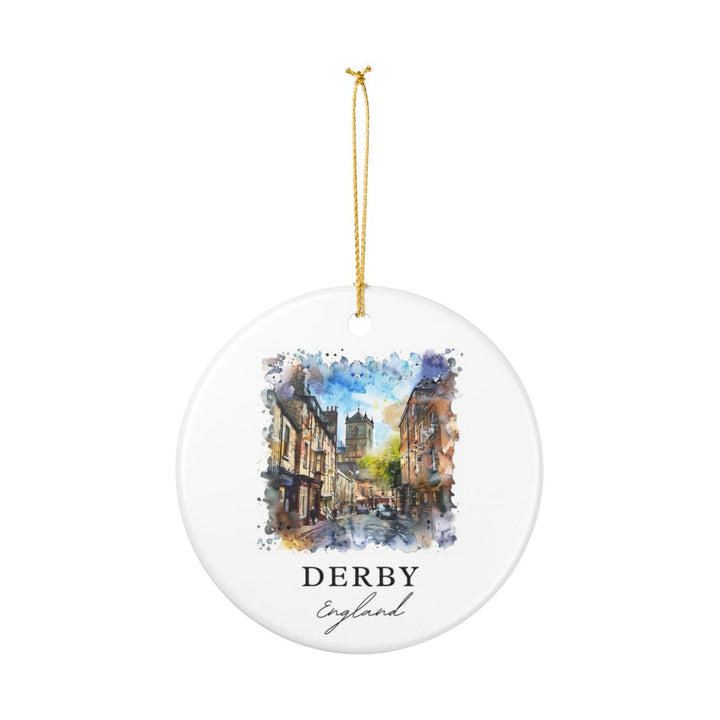 Derby England Ornament: Unique Derby England Souvenir, Derby England Xmas Decor, and Authentic Derby England Gift