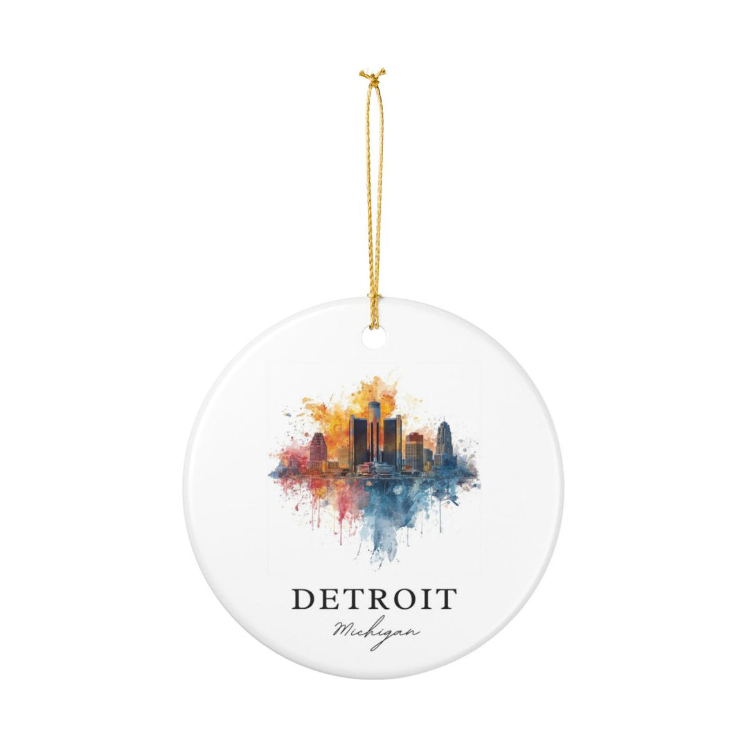 Detroit Michigan A Ornament: Unique Detroit Michigan A Souvenir, Detroit Michigan A Xmas Decor, and Authentic Detroit Michigan A Gift