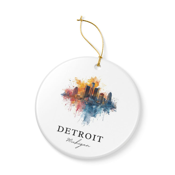 Detroit Michigan A Ornament: Unique Detroit Michigan A Souvenir, Detroit Michigan A Xmas Decor, and Authentic Detroit Michigan A Gift