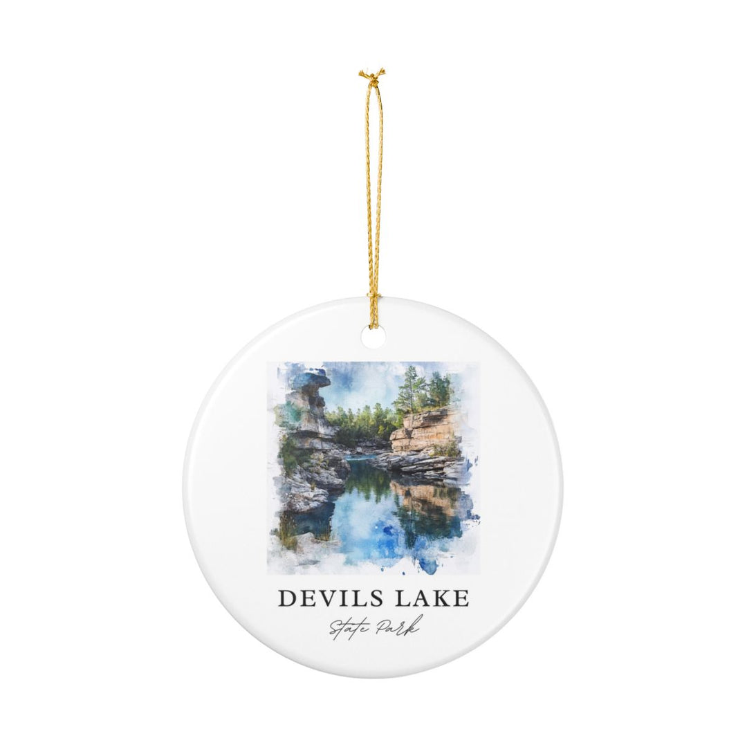 Devils Lake State Park USA Ornament: Unique Devils Lake State Park Souvenir, Devils Lake State Park USA Xmas Decor, and Authentic Devils Lake State Park Gift