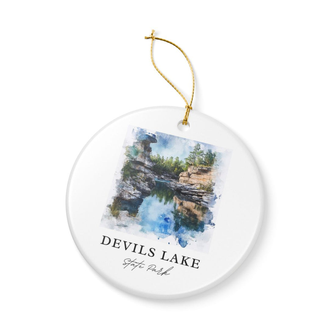 Devils Lake State Park USA Ornament: Unique Devils Lake State Park Souvenir, Devils Lake State Park USA Xmas Decor, and Authentic Devils Lake State Park Gift