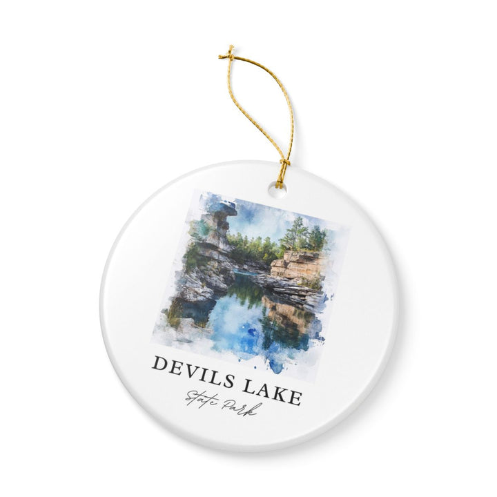 Devils Lake State Park USA Ornament: Unique Devils Lake State Park Souvenir, Devils Lake State Park USA Xmas Decor, and Authentic Devils Lake State Park Gift