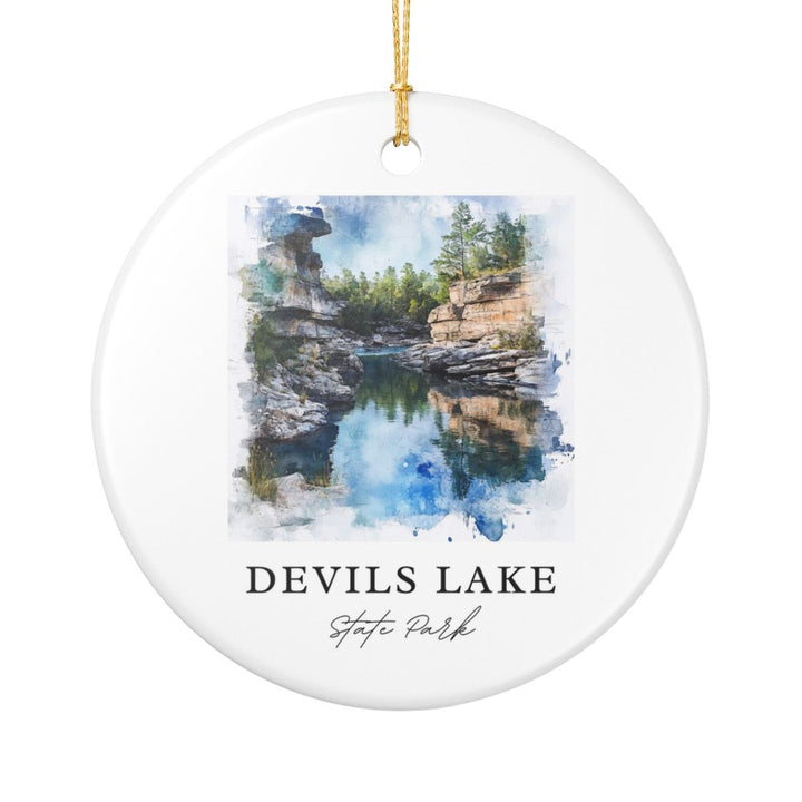 Devils Lake State Park USA Ornament: Unique Devils Lake State Park Souvenir, Devils Lake State Park USA Xmas Decor, and Authentic Devils Lake State Park Gift