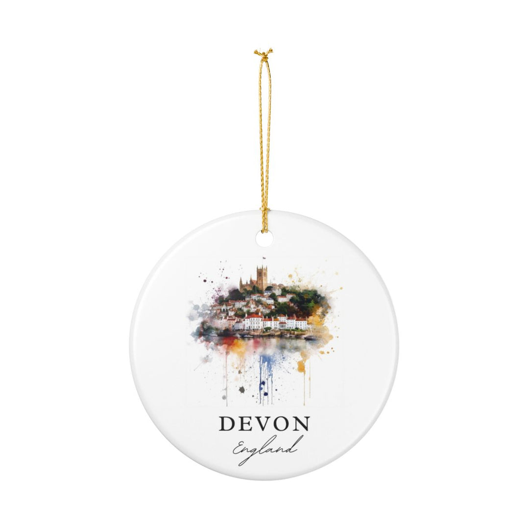 Devon England Ornament: Unique Devon England Souvenir, Devon England Xmas Decor, and Authentic Devon England Gift