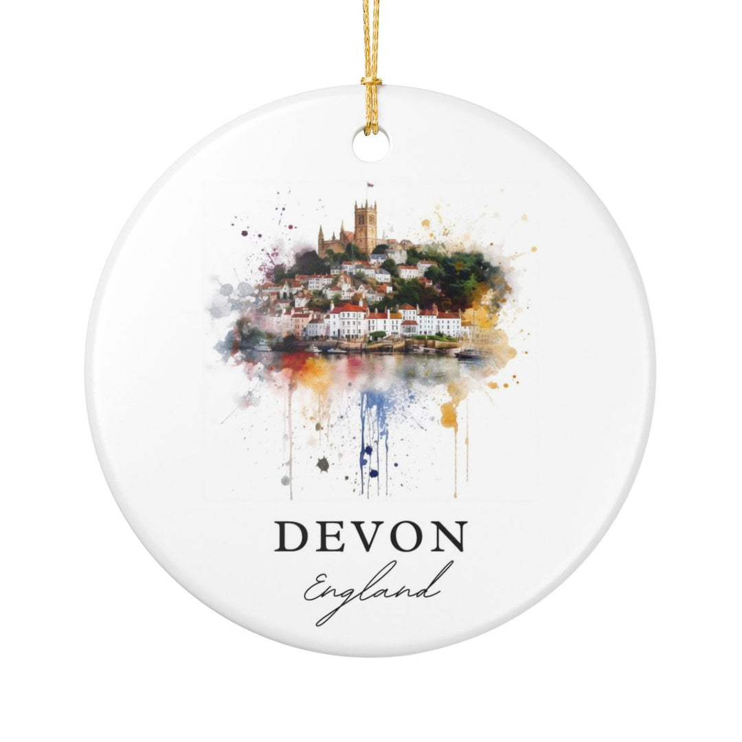 Devon England Ornament: Unique Devon England Souvenir, Devon England Xmas Decor, and Authentic Devon England Gift