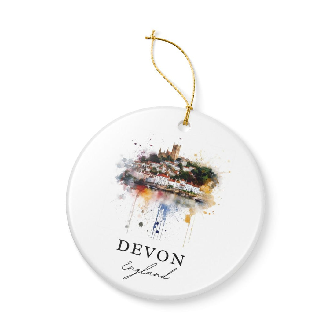 Devon England Ornament: Unique Devon England Souvenir, Devon England Xmas Decor, and Authentic Devon England Gift
