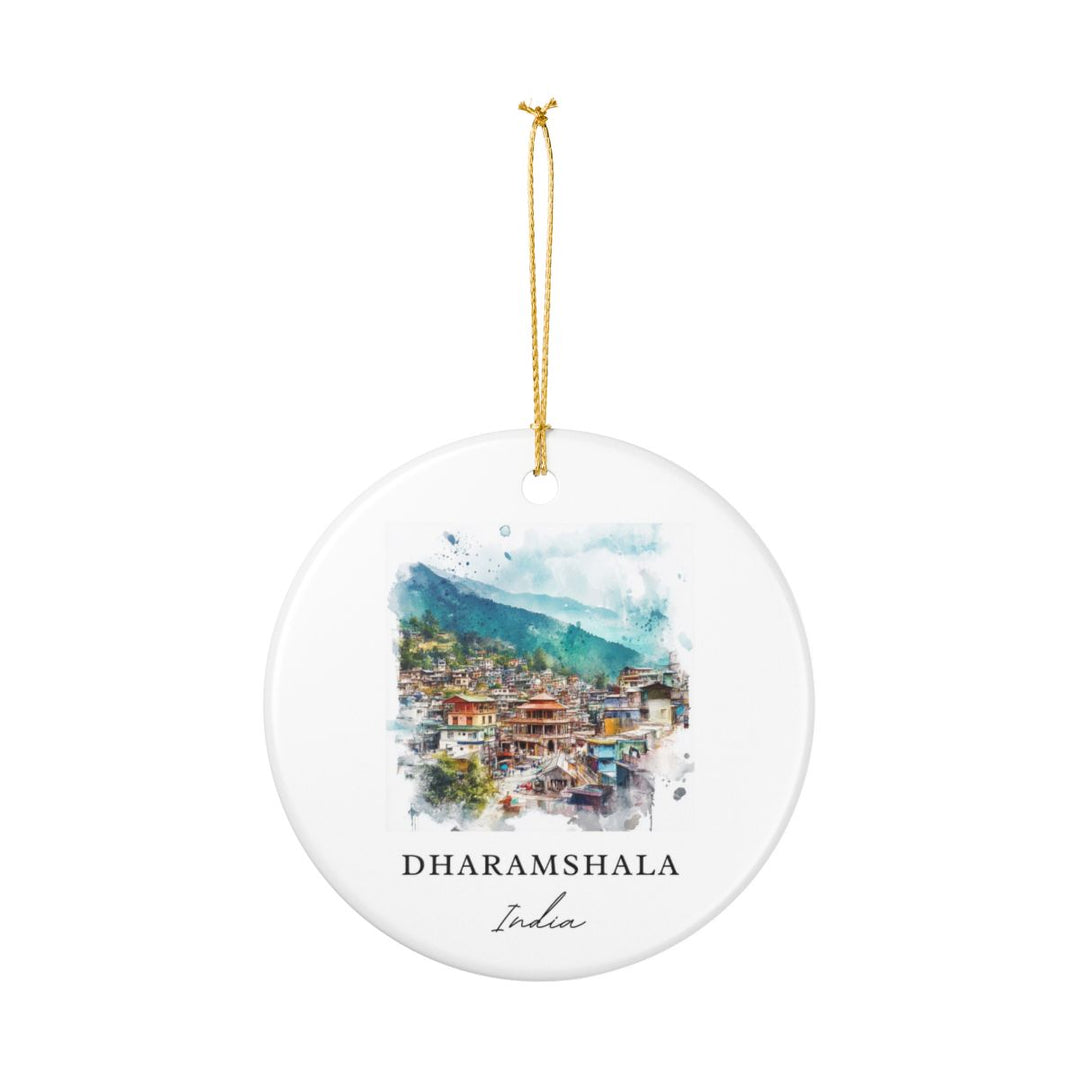 Dharamshala Ornament: Unique Dharamshala Souvenir, Dharamshala Xmas Decor, and Authentic Dharamshala Gift