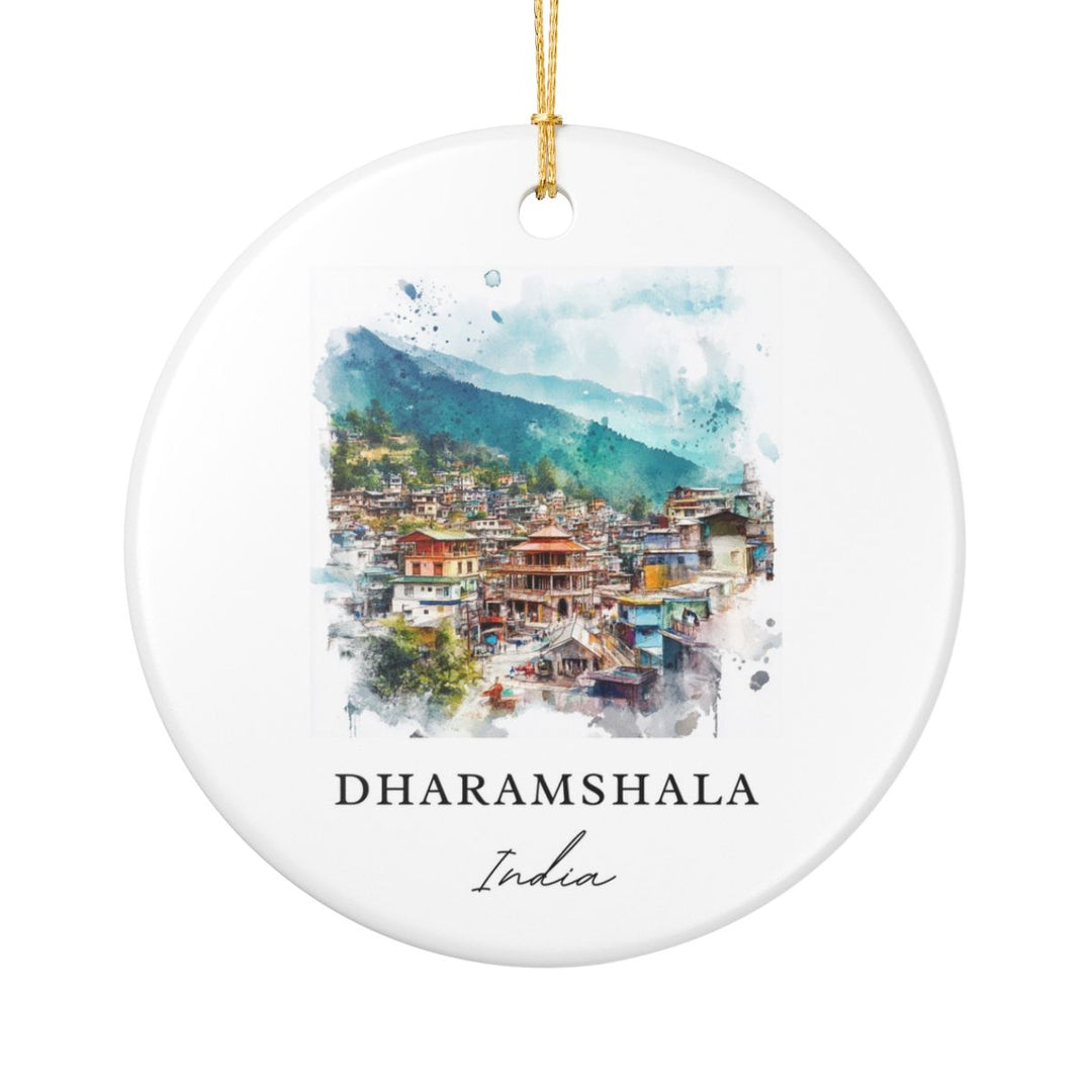 Dharamshala Ornament: Unique Dharamshala Souvenir, Dharamshala Xmas Decor, and Authentic Dharamshala Gift