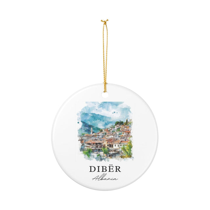 Diber Albania Ornament: Unique Diber Albania Souvenir, Diber Albania Xmas Decor, and Authentic Diber Albania Gift
