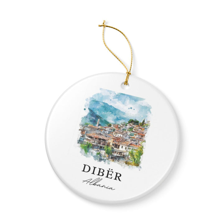 Diber Albania Ornament: Unique Diber Albania Souvenir, Diber Albania Xmas Decor, and Authentic Diber Albania Gift