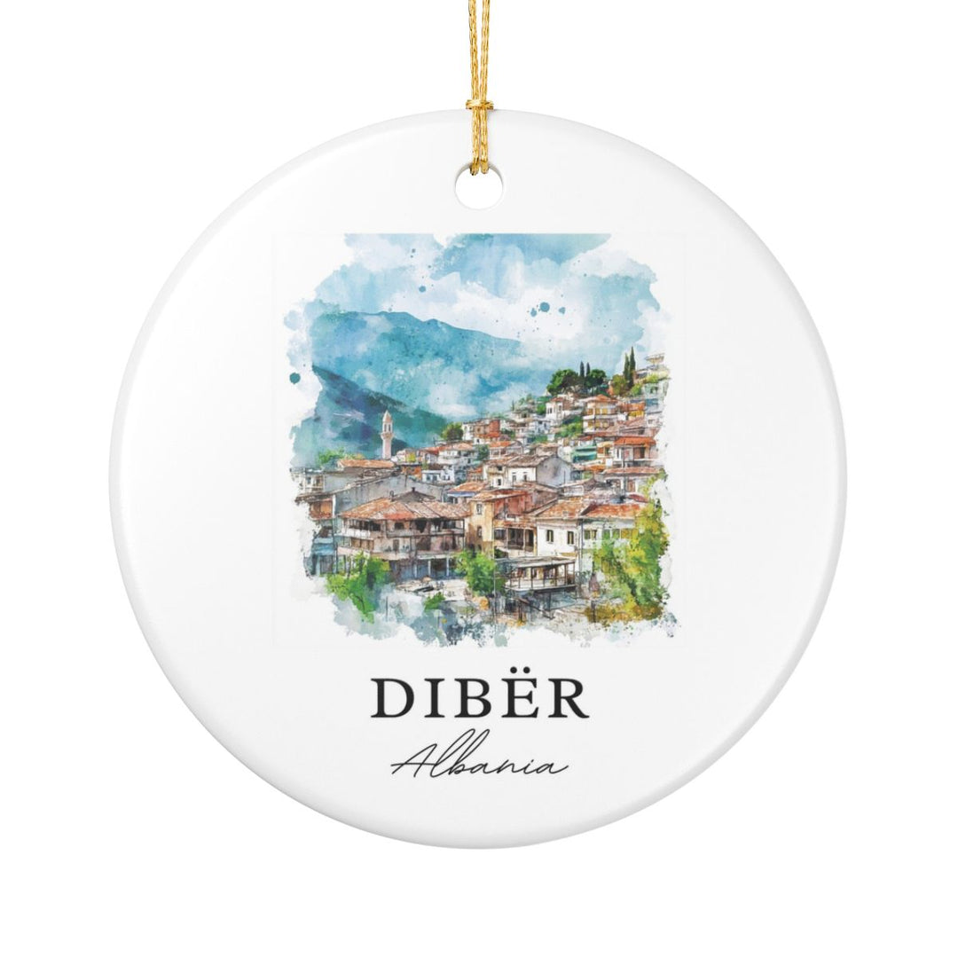 Diber Albania Ornament: Unique Diber Albania Souvenir, Diber Albania Xmas Decor, and Authentic Diber Albania Gift