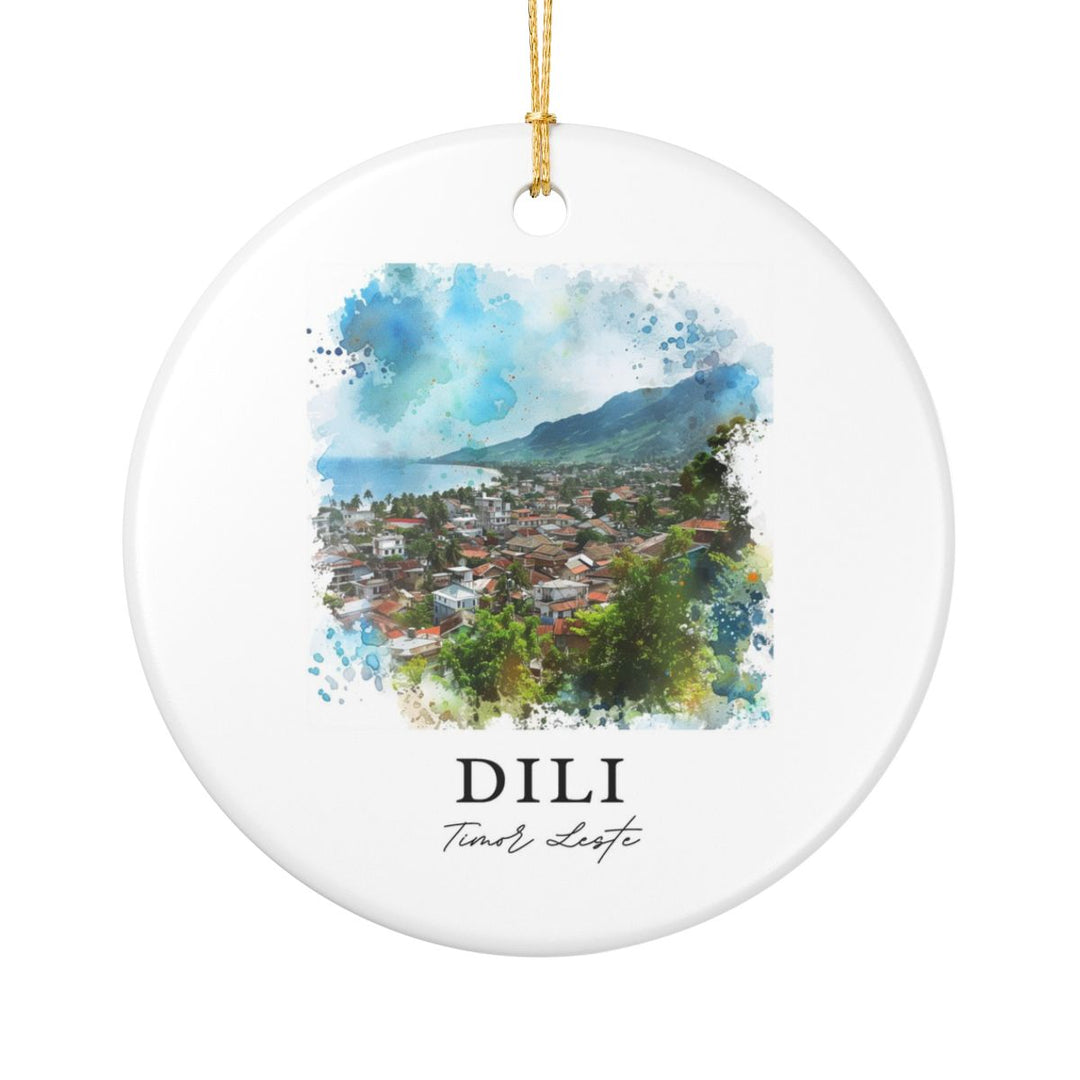 Dili Timor Leste Ornament: Unique Dili Timor Leste Souvenir, Dili Timor Leste Xmas Decor, and Authentic Dili Timor Leste Gift