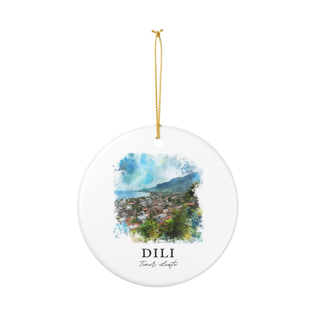 Dili Timor Leste Ornament: Unique Dili Timor Leste Souvenir, Dili Timor Leste Xmas Decor, and Authentic Dili Timor Leste Gift