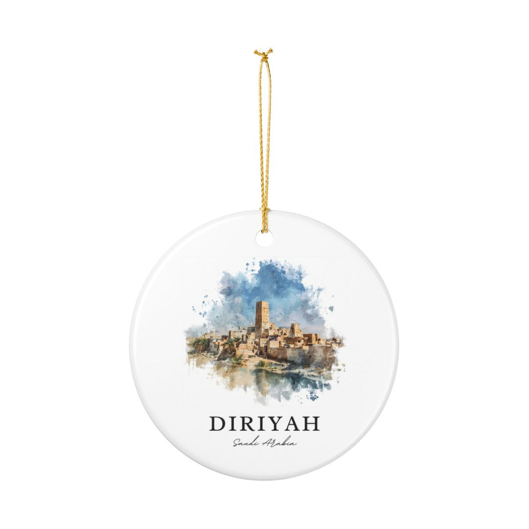 Diriyah Saudi Arabia Ornament: Unique Diriyah Souvenir, Diriyah Saudi Arabia Xmas Decor, and Authentic Diriyah Gift