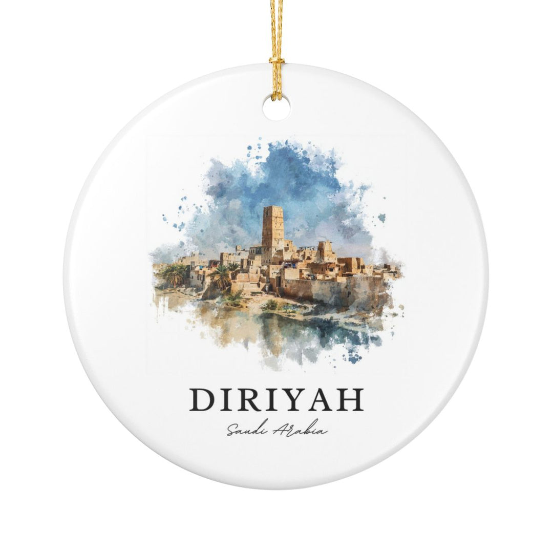 Diriyah Saudi Arabia Ornament: Unique Diriyah Souvenir, Diriyah Saudi Arabia Xmas Decor, and Authentic Diriyah Gift