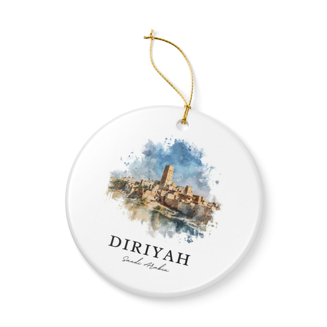 Diriyah Saudi Arabia Ornament: Unique Diriyah Souvenir, Diriyah Saudi Arabia Xmas Decor, and Authentic Diriyah Gift