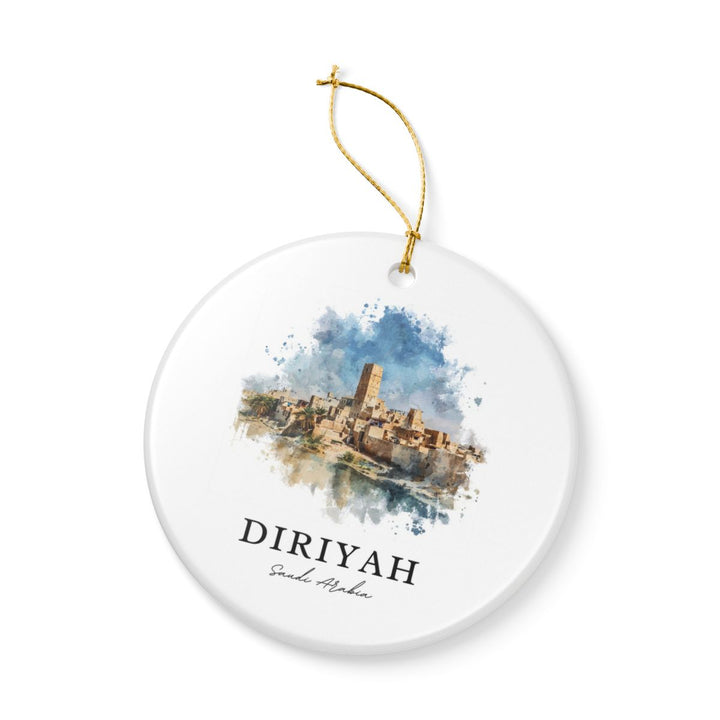 Diriyah Saudi Arabia Ornament: Unique Diriyah Souvenir, Diriyah Saudi Arabia Xmas Decor, and Authentic Diriyah Gift