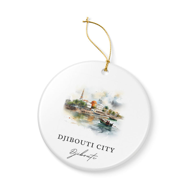 Djibouti City Djibouti Ornament: Unique Djibouti City Djibouti Souvenir, Djibouti City Djibouti Xmas Decor, and Authentic Djibouti City Djibouti Gift