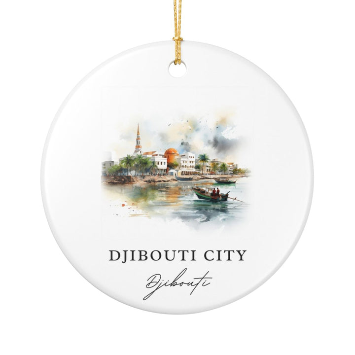 Djibouti City Djibouti Ornament: Unique Djibouti City Djibouti Souvenir, Djibouti City Djibouti Xmas Decor, and Authentic Djibouti City Djibouti Gift