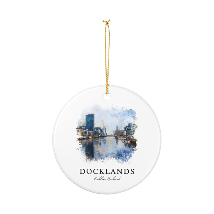 Docklands Dublin Ireland Ornament: Unique Docklands Dublin Ireland Souvenir, Docklands Dublin Ireland Xmas Decor, and Authentic Docklands Dublin Ireland Gift