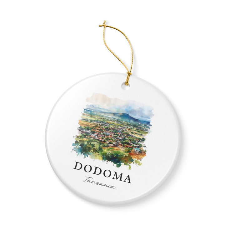 Dodoma Tanzania Ornament: Unique Dodoma Souvenir, Dodoma Tanzania Xmas Decor, and Authentic Dodoma Gift