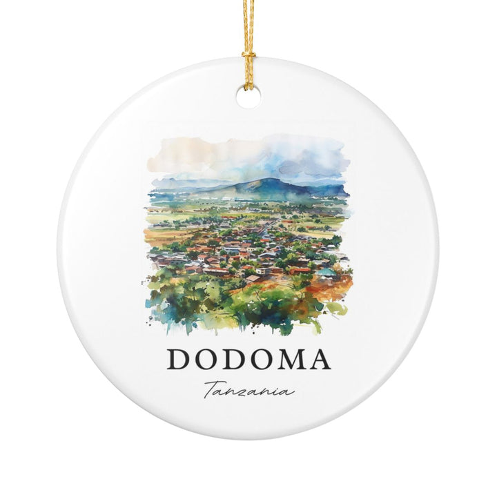 Dodoma Tanzania Ornament: Unique Dodoma Souvenir, Dodoma Tanzania Xmas Decor, and Authentic Dodoma Gift