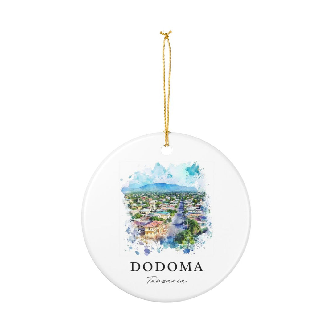Dodoma Tanzania Ornament: Unique Dodoma Souvenir, Dodoma Tanzania Xmas Decor, and Authentic Dodoma Gift