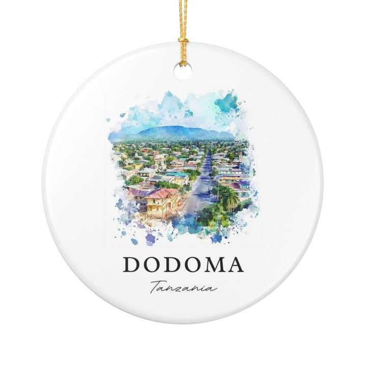 Dodoma Tanzania Ornament: Unique Dodoma Souvenir, Dodoma Tanzania Xmas Decor, and Authentic Dodoma Gift