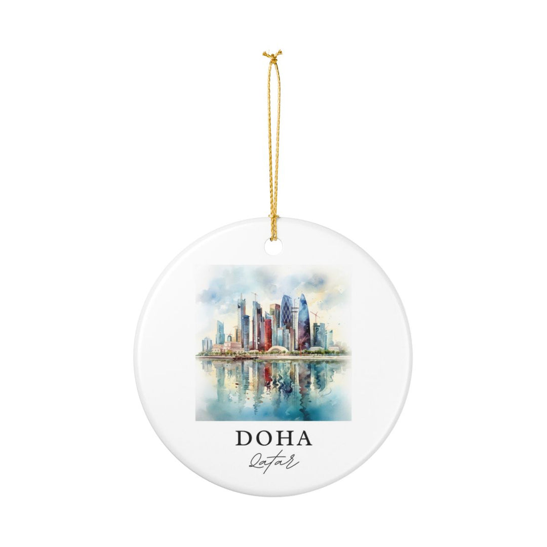 Doha Qatar Ornament: Unique Doha Souvenir, Doha Qatar Xmas Decor, and Authentic Doha Gift