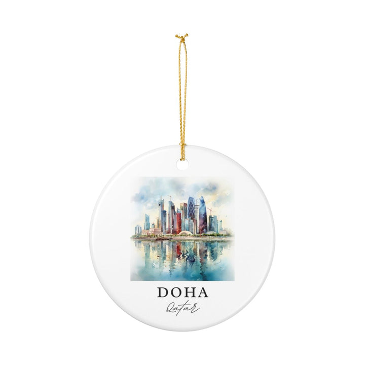 Doha Qatar Ornament: Unique Doha Souvenir, Doha Qatar Xmas Decor, and Authentic Doha Gift