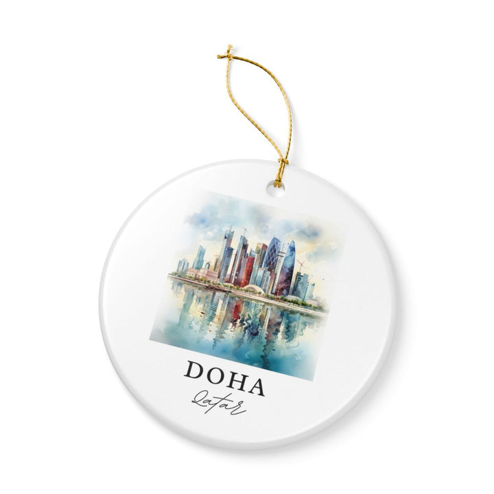 Doha Qatar Ornament: Unique Doha Souvenir, Doha Qatar Xmas Decor, and Authentic Doha Gift