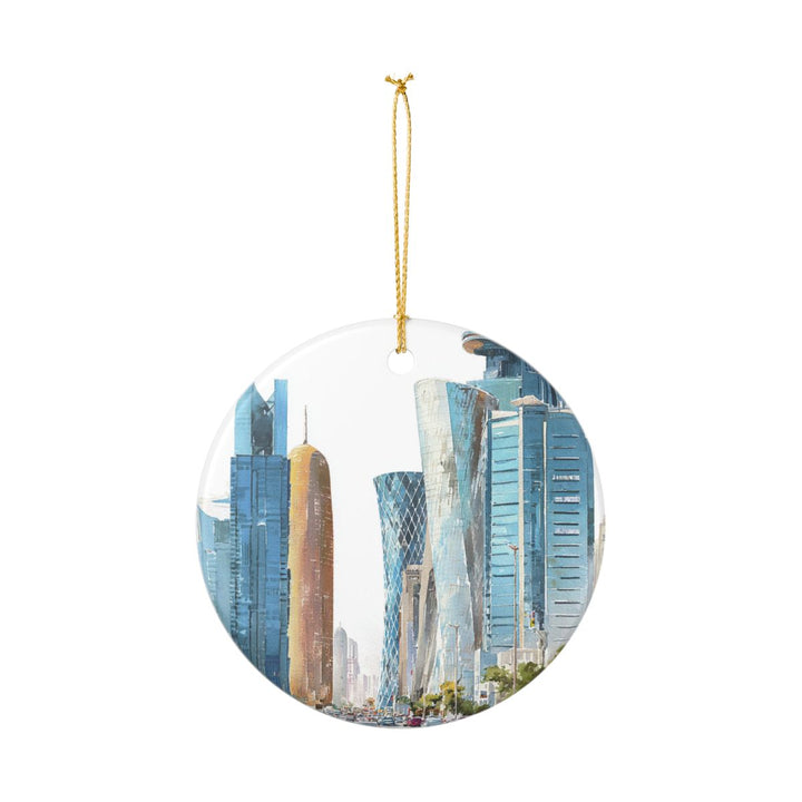 Doha Qatar Ornament: Unique Doha Souvenir, Doha Qatar Xmas Decor, and Authentic Doha Gift