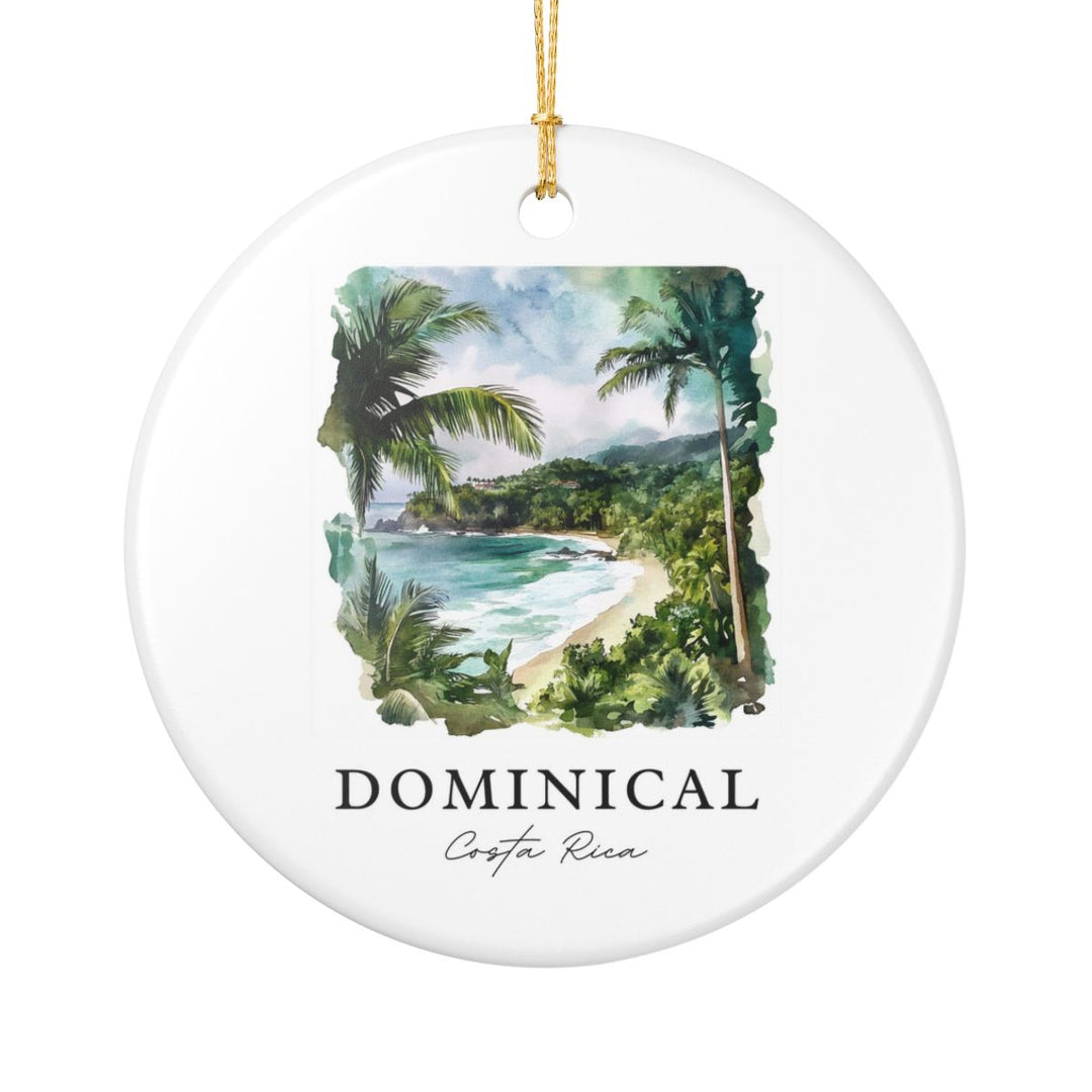 Dominical Costa Rica Ornament: Unique Dominical Costa Rica Souvenir, Dominical Costa Rica Xmas Decor, and Authentic Dominical Costa Rica Gift