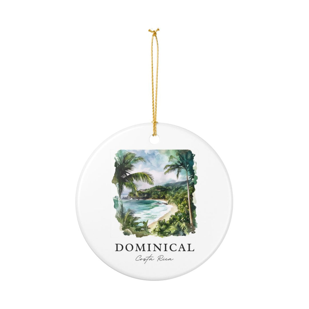 Dominical Costa Rica Ornament: Unique Dominical Costa Rica Souvenir, Dominical Costa Rica Xmas Decor, and Authentic Dominical Costa Rica Gift