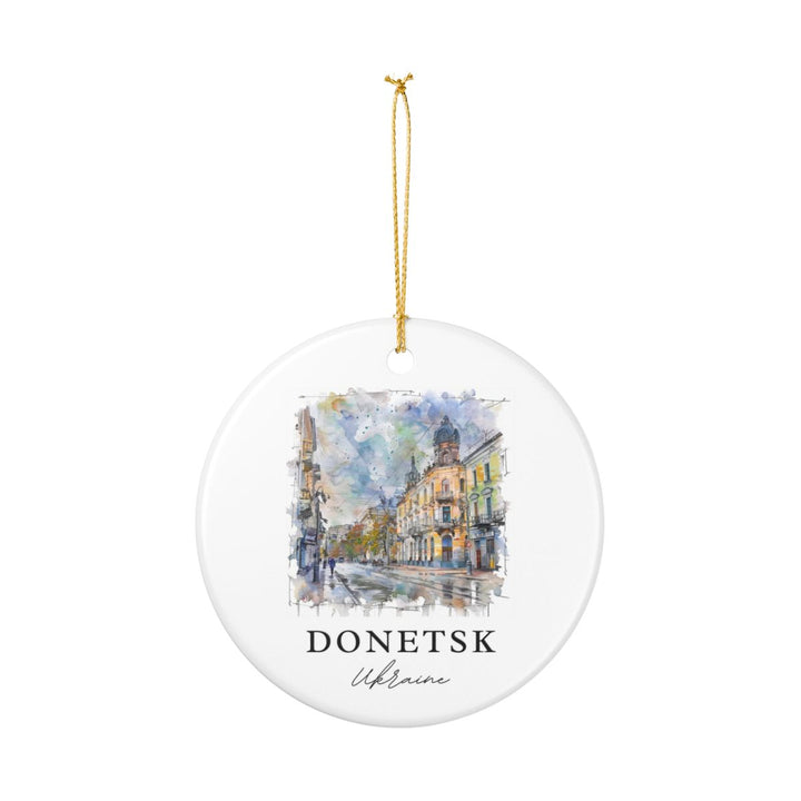 Donetsk Ukraine Ornament: Unique Donetsk Souvenir, Donetsk Ukraine Xmas Decor, and Authentic Donetsk Gift