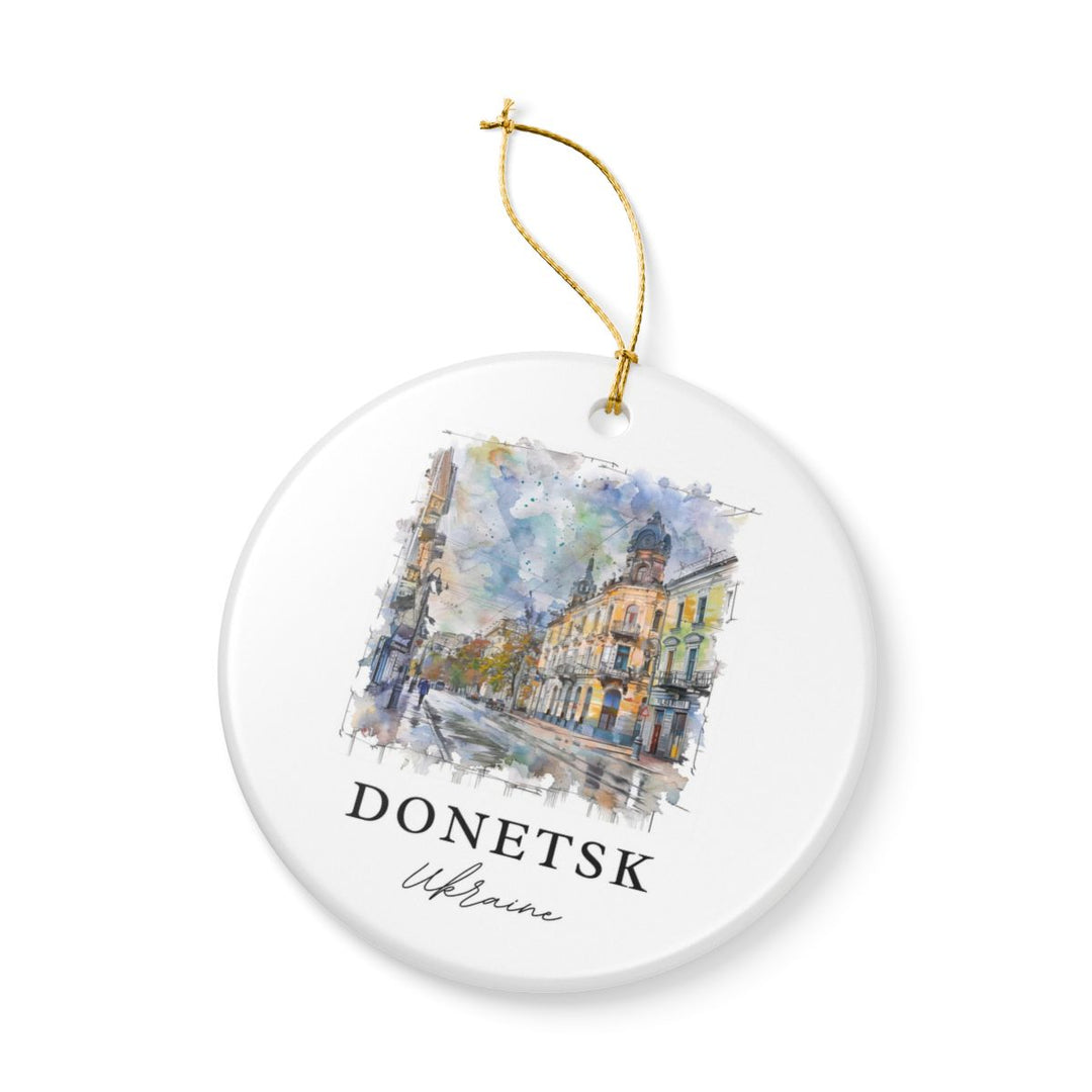 Donetsk Ukraine Ornament: Unique Donetsk Souvenir, Donetsk Ukraine Xmas Decor, and Authentic Donetsk Gift
