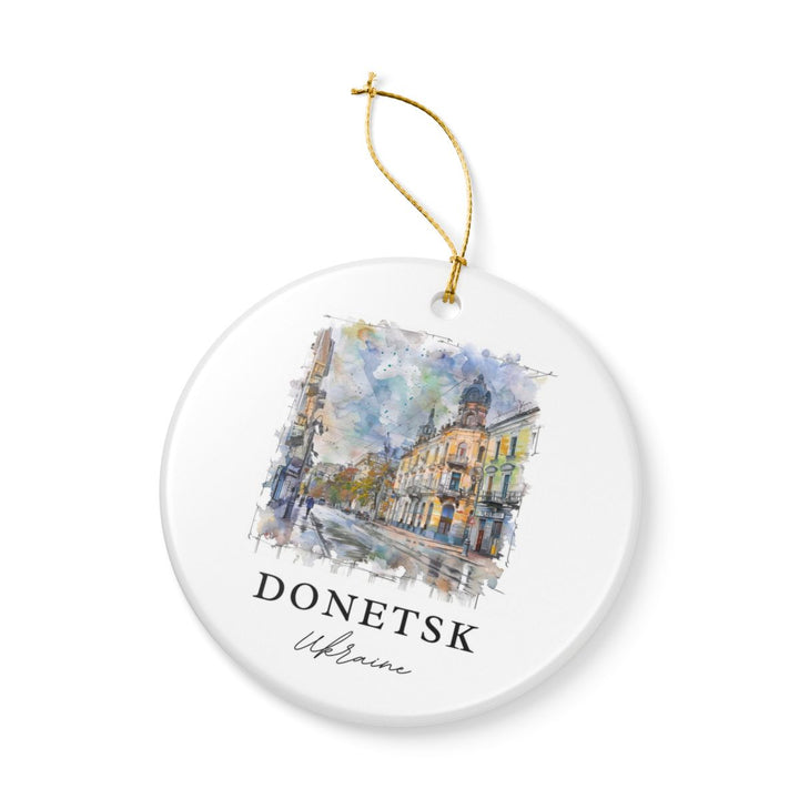 Donetsk Ukraine Ornament: Unique Donetsk Souvenir, Donetsk Ukraine Xmas Decor, and Authentic Donetsk Gift