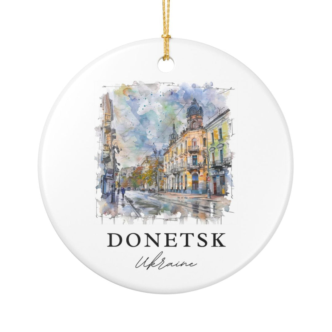Donetsk Ukraine Ornament: Unique Donetsk Souvenir, Donetsk Ukraine Xmas Decor, and Authentic Donetsk Gift
