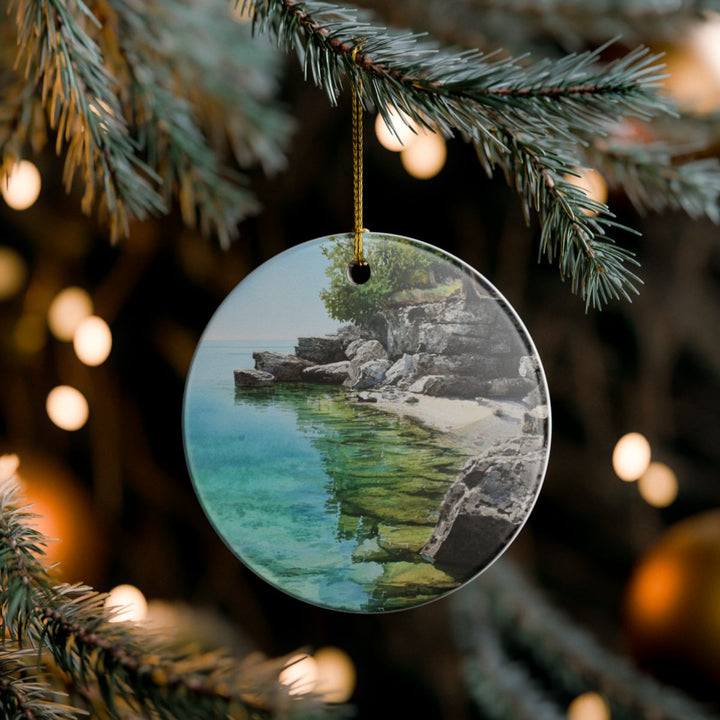 Door County Wisconsin USA Ornament: Unique Door County Souvenir, Door County Wisconsin Xmas Decor, and Authentic Door County Gift
