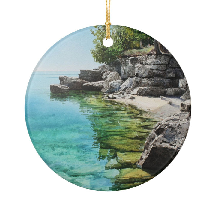 Door County Wisconsin USA Ornament: Unique Door County Souvenir, Door County Wisconsin Xmas Decor, and Authentic Door County Gift