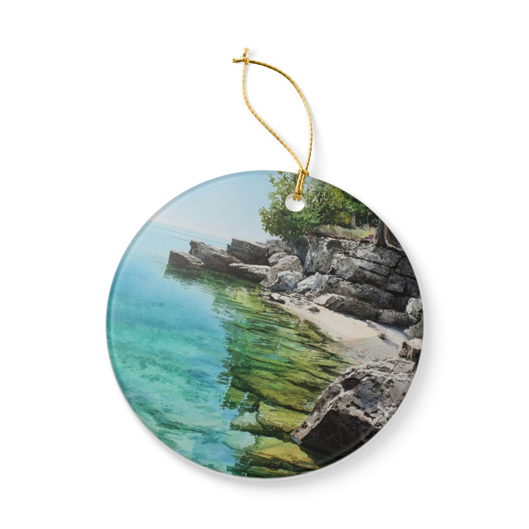Door County Wisconsin USA Ornament: Unique Door County Souvenir, Door County Wisconsin Xmas Decor, and Authentic Door County Gift