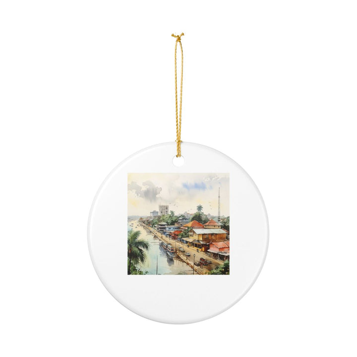 Douala Cameroon Ornament: Unique Douala Cameroon Souvenir, Douala Cameroon Xmas Decor, and Authentic Douala Cameroon Gift
