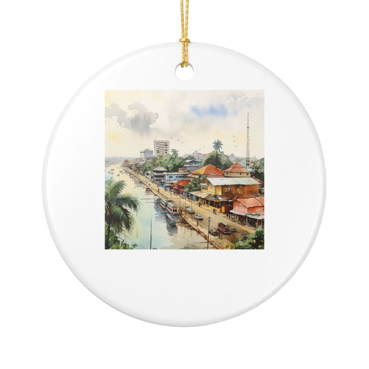 Douala Cameroon Ornament: Unique Douala Cameroon Souvenir, Douala Cameroon Xmas Decor, and Authentic Douala Cameroon Gift