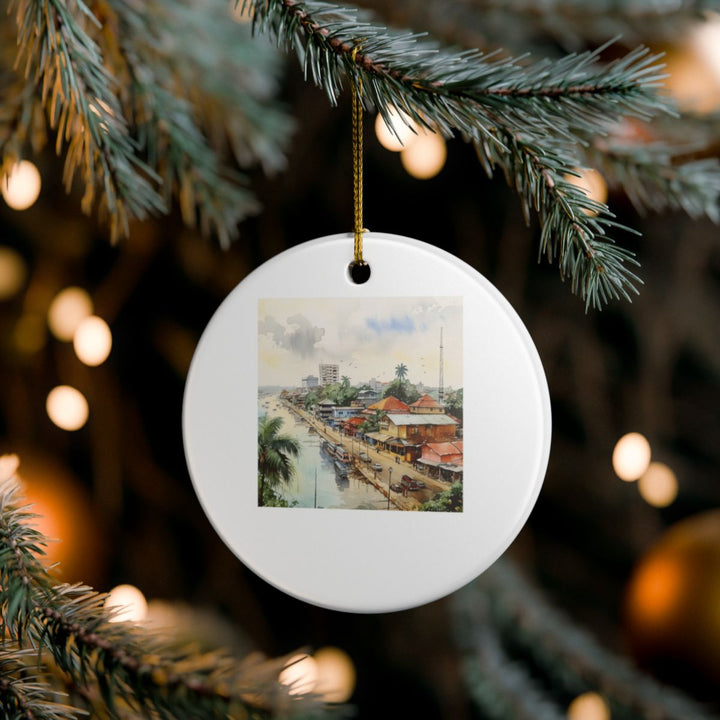 Douala Cameroon Ornament: Unique Douala Cameroon Souvenir, Douala Cameroon Xmas Decor, and Authentic Douala Cameroon Gift