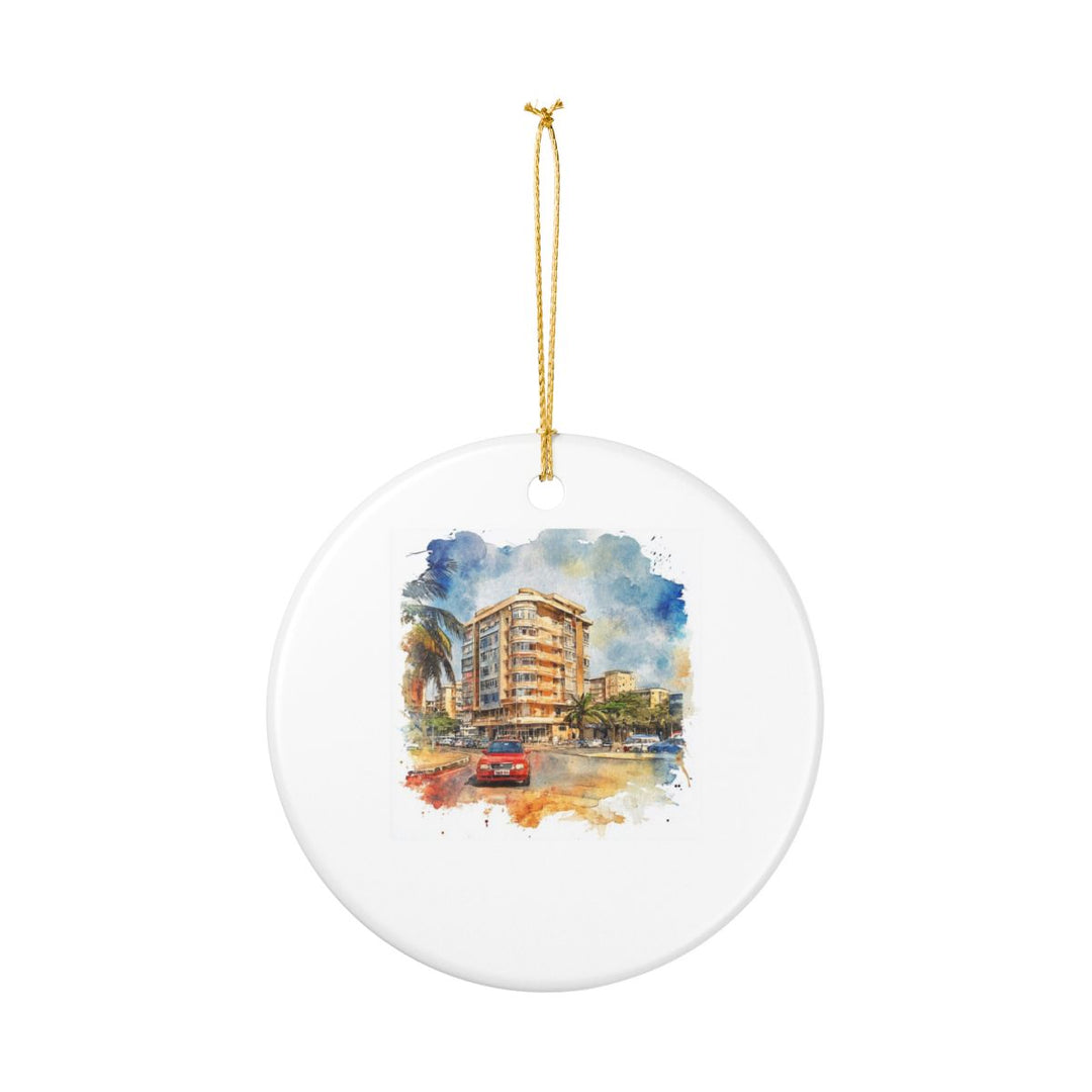 Douala Cameroon Ornament: Unique Douala Cameroon Souvenir, Douala Cameroon Xmas Decor, and Authentic Douala Cameroon Gift