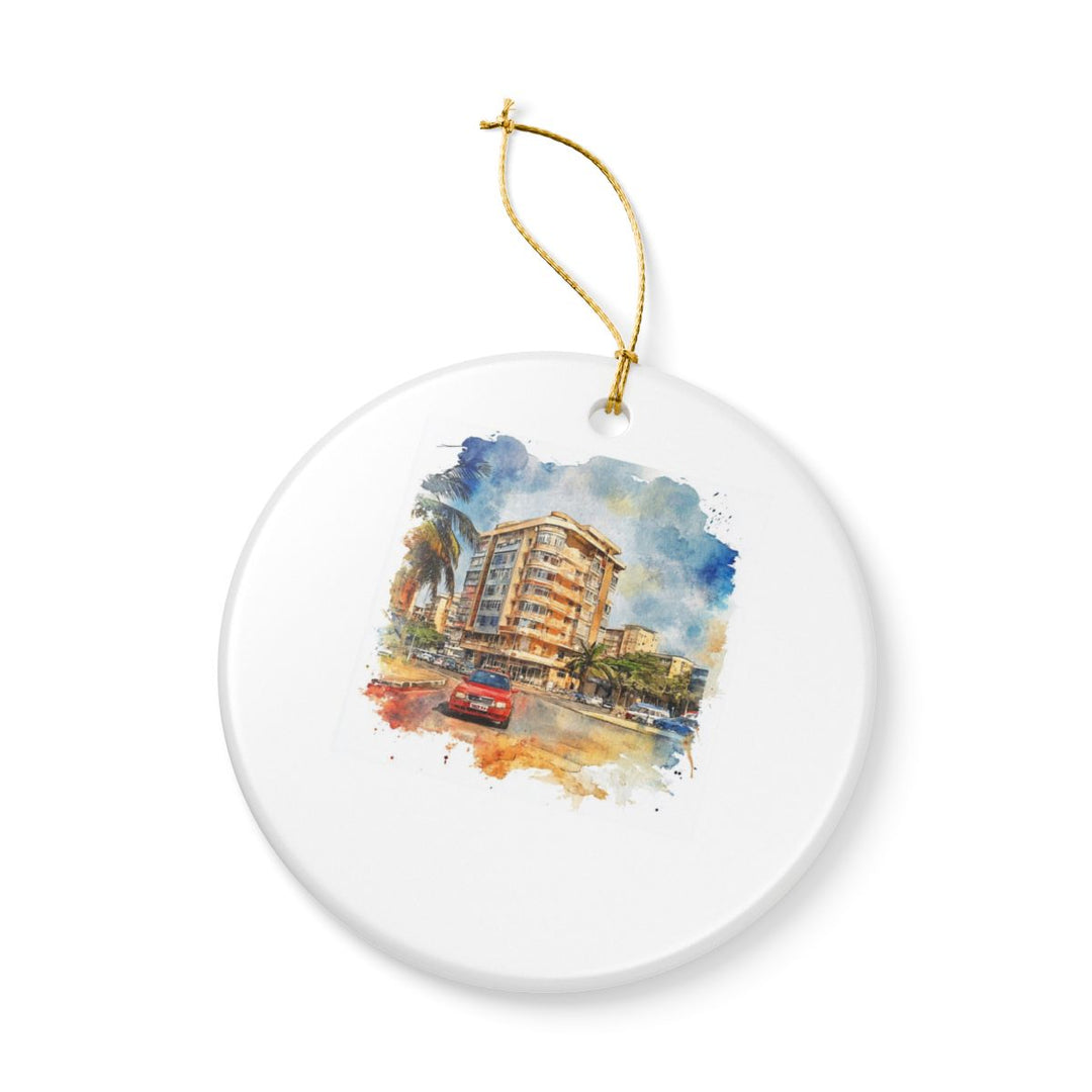 Douala Cameroon Ornament: Unique Douala Cameroon Souvenir, Douala Cameroon Xmas Decor, and Authentic Douala Cameroon Gift