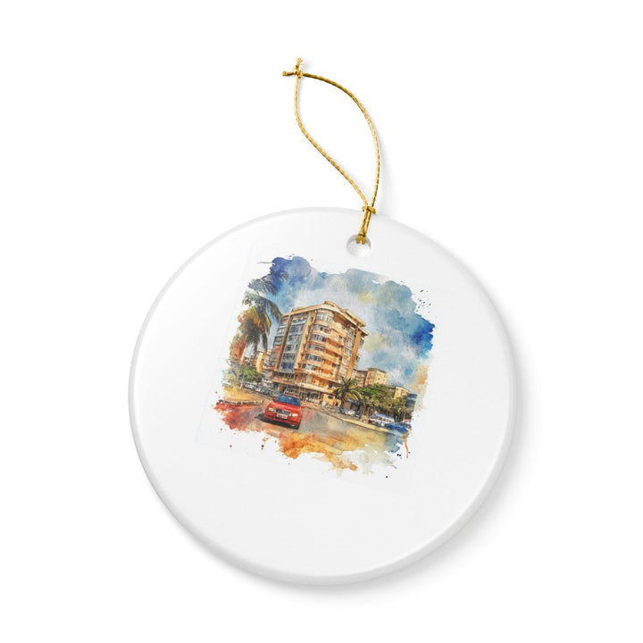 Douala Cameroon Ornament: Unique Douala Cameroon Souvenir, Douala Cameroon Xmas Decor, and Authentic Douala Cameroon Gift