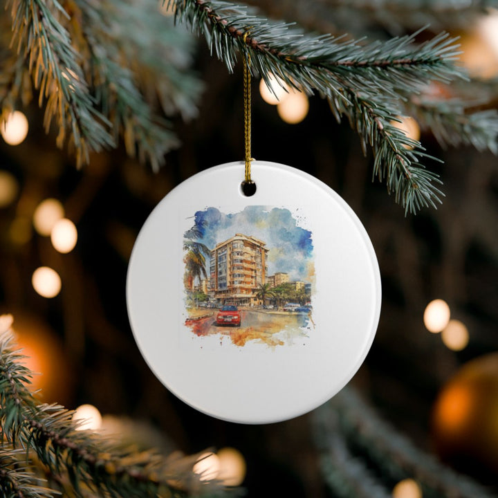 Douala Cameroon Ornament: Unique Douala Cameroon Souvenir, Douala Cameroon Xmas Decor, and Authentic Douala Cameroon Gift