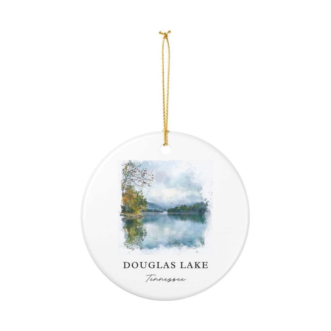 Douglas Lake Tennessee USA Ornament: Unique Douglas Lake Souvenir, Douglas Lake Tennessee Xmas Decor, and Authentic Douglas Lake Gift