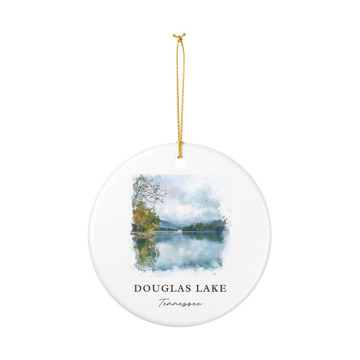 Douglas Lake Tennessee USA Ornament: Unique Douglas Lake Souvenir, Douglas Lake Tennessee Xmas Decor, and Authentic Douglas Lake Gift